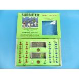 A 1970's Subbuteo Continental Display, complete & boxed together with boxed England & Leeds United