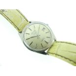 A Longines Admiral Automatic stainless steel gentleman's Wristwatch, the champagne dial with applied