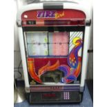 A modern 'Fire Bird' CD Juke Box, wall mounted, with key, 24in (61cm) wide.