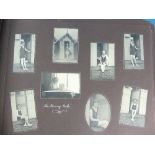 Ephemera; two early 20thC photograph albums containing black and white photographs of excellent