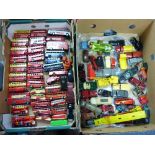A large quantity of 1950's-1980's Die Cast Toys, including Dinky buses & Coaches, Matchbox, Models