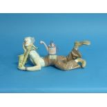 A Lladro porcelain figurine, Seeds of Laughter, Clown with Saxophone, no.5764, boxed, 11¾in (30cm)