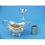 An Edwardian silver two handled Sugar Bowl, by Walker & Hall, hallmarked Sheffield, 1902, the