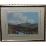 Reginald Daniel Sherrin (British, 1891-1971), Saddle Tor, Dartmoor, watercolour, signed bottom