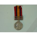 Military Medals; A Queens South Africa Medal, 1899, with two clasps: Orange Free State and South