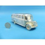 A contemporary cast silver model of a Vintage Bus, makers mark R&H, hallmarked Birmingham, 1997,