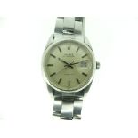 A Rolex stainless steel Oysterdate Precision gentleman's bracelet wristwatch, 6494, case No.