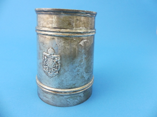 Masonic Interest; A George V silver Mug, by James Deakin & Sons, hallmarked Sheffield, 1927, of - Image 2 of 3