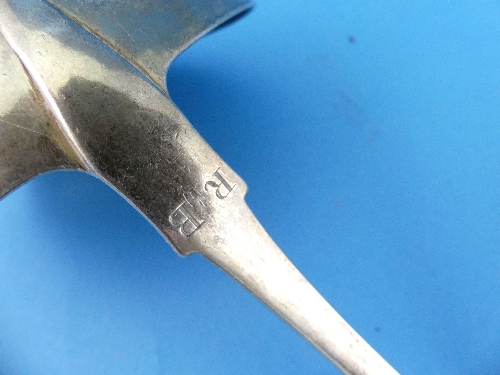 A George IV Irish silver Ladle, by Patrick Moore, hallmarked Dublin, 1820, the handle crested and - Image 3 of 4