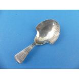 A George III silver Caddy Spoon, by Joseph Taylor, hallmarked Birmingham, 1810, with spade shaped