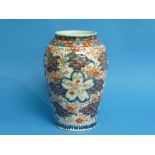 A 19th century Chinese imari porcelain Vase, of baluster form, decorated in the traditional palate