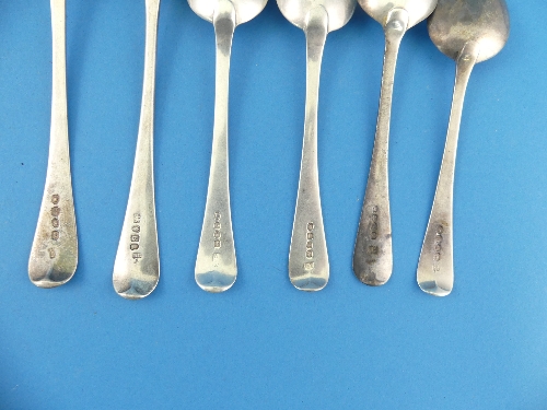 A quantity of assorted silver Flatware, including a George III serving spoon, by John Osborne, - Image 6 of 10