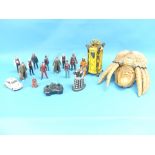 Dr.Who Interest; ten Character Options Ltd. plastic figures, including Martha Jones, Laszlo, the