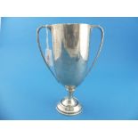 A George V silver two handled Trophy Cup, by Wilmot Manufacturing Co., hallmarked Birmingham,