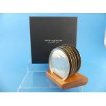 Pruden & Smith; A set of six contemporary silver Coasters, by Anton Pruden & Rebecca Smith,