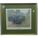 Le Mans 24 Hour Race, 1928; a limited edition print after the original by F. Gordon Crosby