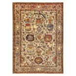 A VERY FINE TABRIZ RUG, NORTH-WEST PERSIA approx: 6ft.6in. x 4ft.7in.(198cm. x 140cm.) Very nice