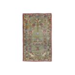 AN ANTIQUE MAJID GHIORDES PRAYER RUG, TURKEY approx: 5ft.5ft. x 3ft.4in.(165cm. x 102cm.) Very