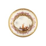 A MEISSEN SAUCER