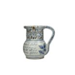 A LIVERPOOL DELFTWARE PUZZLE JUG