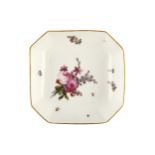 A MEISSEN OCTAGONAL SPOON TRAY