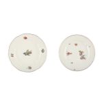 TWO MEISSEN PLATES