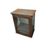 A circa 1880s W.H. Bailey of 45 Oxford St metal framed and glazed medicine cabinet