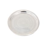 Judaica – A George V sterling silver Kiddush Cup tray