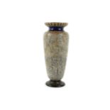 A late 19th Century Doulton Lambeth stoneware vase