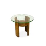 An Art Deco walnut occasional table