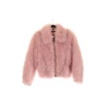 Charlotte Simone Classic Fuzz Pink Shearling Jacke