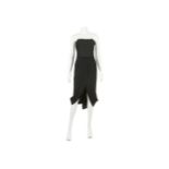 Moschino Black Strapless Dress, fitted style with