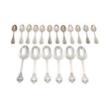 A mixed group of sterling silver flatware