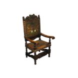 A 17th Century Spanish walnut armchair