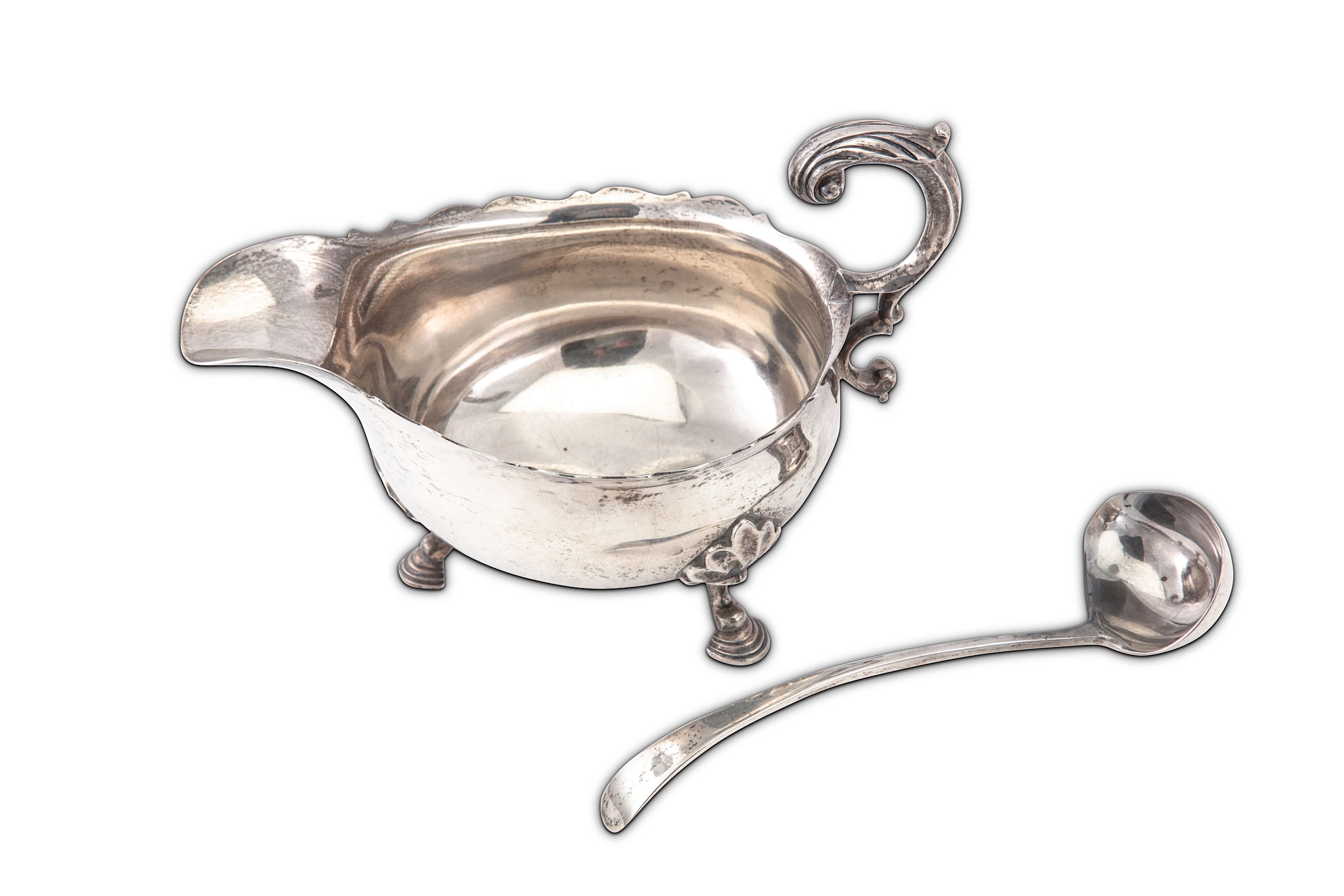 A George V sterling silver sauce boat, Sheffield 1933 by Mappin & Webb