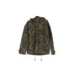 Coach Men's Camouflage Parka, zip up jacket with f