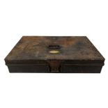 VICTORIAN UNIFORM BOX BY HAWKES, NAMED TO OFFICER OF ROYAL SCOTS GREYS