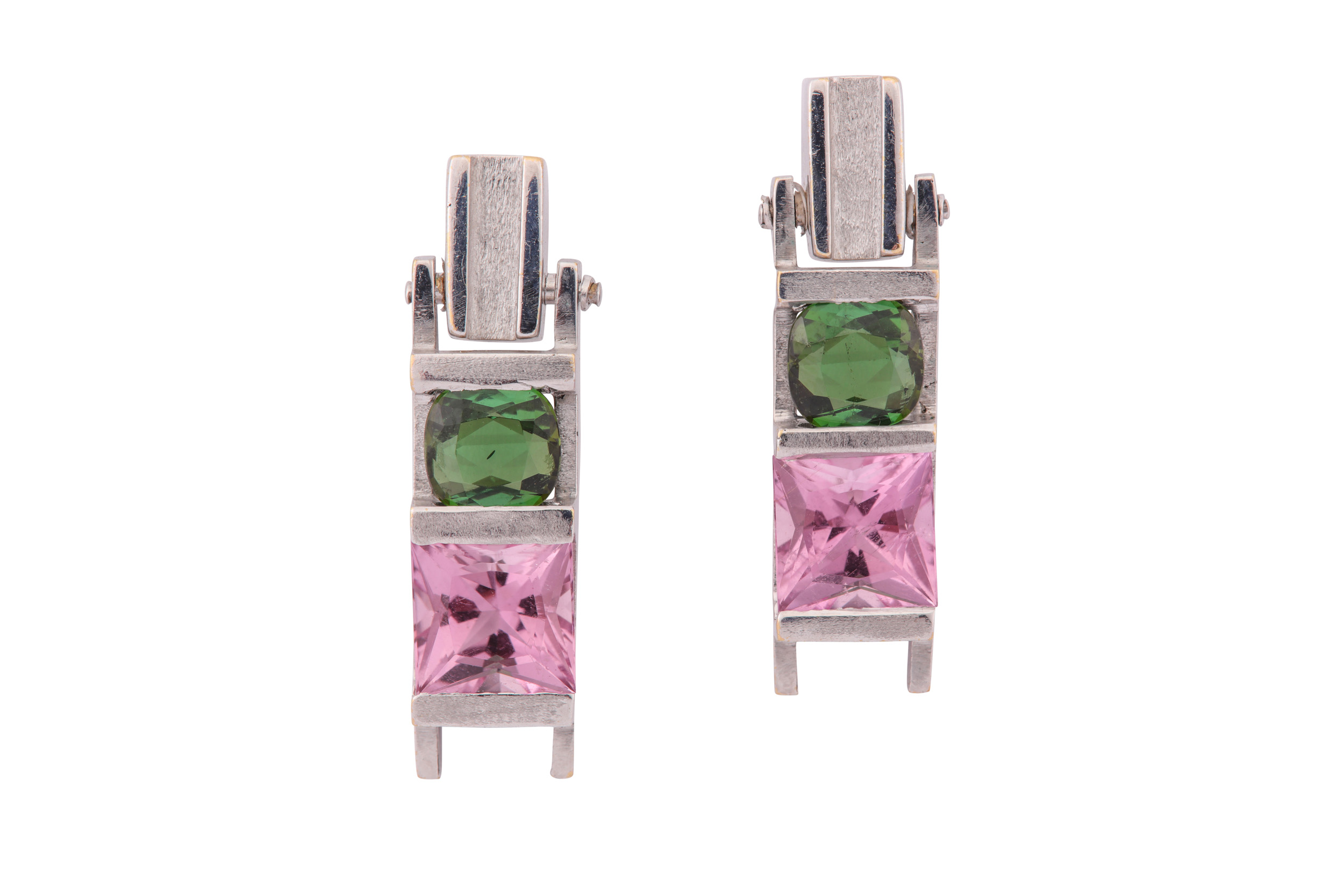 A tourmaline pendant necklace and earring suite, by Kerry Richardson - Image 3 of 3