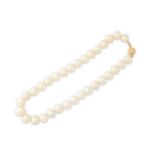 A cultured pearl necklace