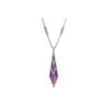 An amethyst, rock crystal and diamond 'Lady Stardust' pendant necklace, by Stephen Webster