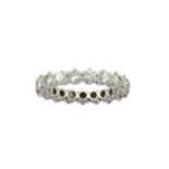 A diamond eternity ring