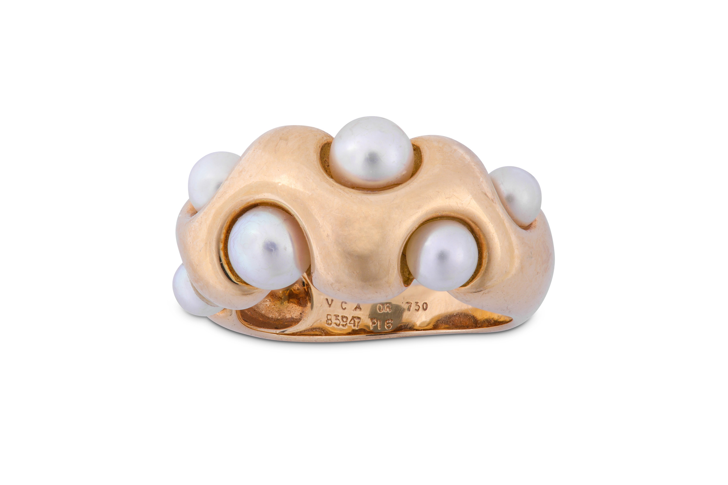 A cultured pearl ring, by Van Cleef & Arpels - Image 2 of 2