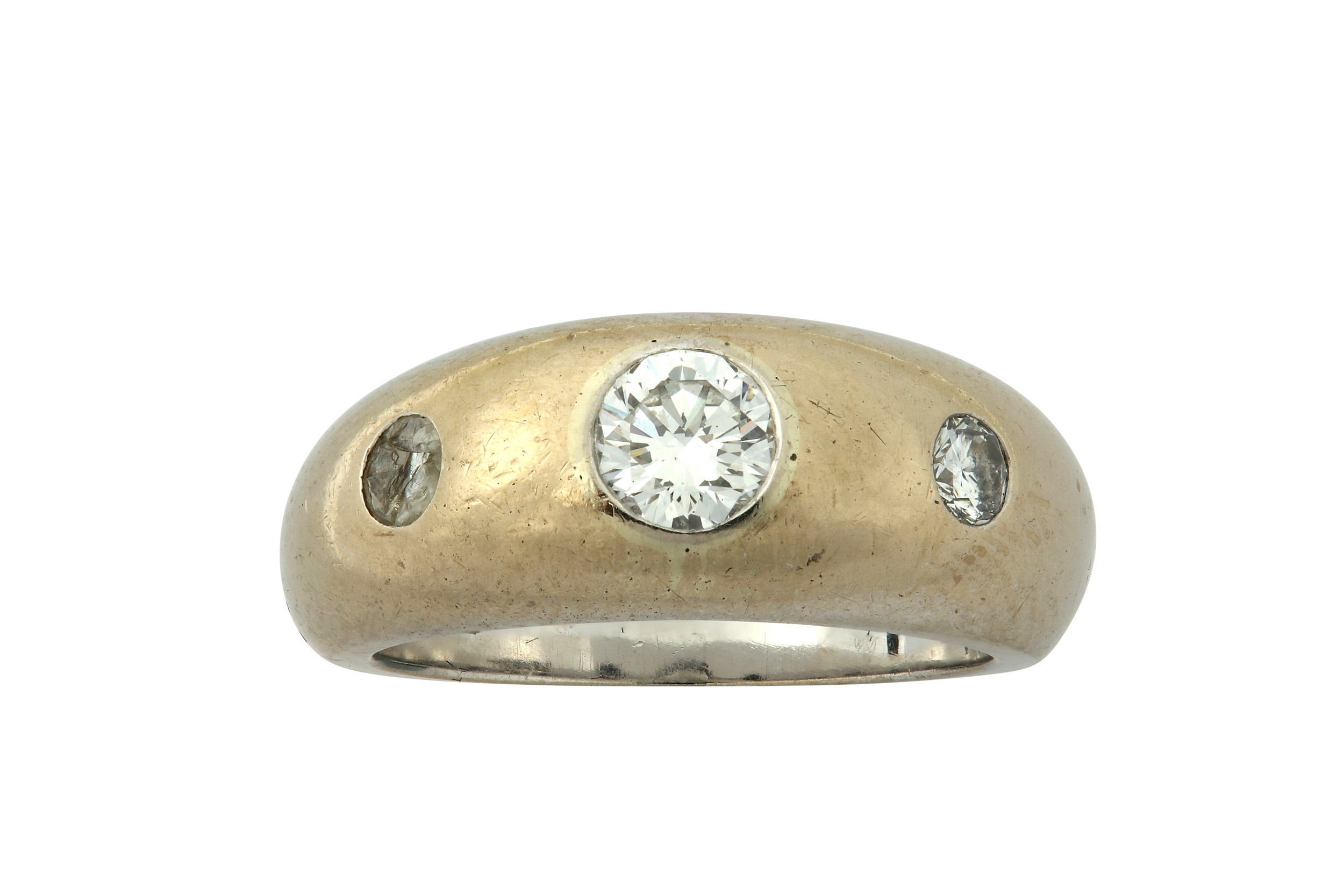 A diamond three-stone ring, by Theo Fennell, 1996