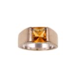 A citrine 'Torc' ring, by Cartier