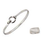 A 'Plaza' ring, by Henning Koppel and a bangle by Vivianna Tourn Bulow-Hube for Georg Jensen