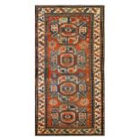 AN ANTIQUE CHELABERD RUG, SOUTH CAUCASUS approx: 7ft.11in. x 3ft.11in.(241cm. x 119cm.) The field