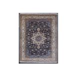A FINE PART SILK NAIN CARPET, CENTRAL PERSIA approx: 11ft.3in. x 8ft.2in.(342cm. x 248cm.) The field