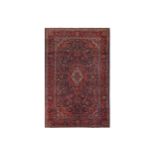 A FINE KASHAN RUG, CENTRAL PERSIA approx: 7ft.1in. x 4ft.7in.(215cm. x 140cm.) Classic design for