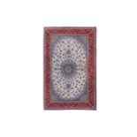 AN EXTREMELY FINE PART SILK ISFAHAN CARPET, CENTRAL PERSIA approx:10ft.9in. x 6ft.11in.(326cm. x