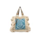 Louis Vuitton Globe Shopper 'Trunks & Bags' Cabas GM, c. 2005, beige canvas body with buckle detail,